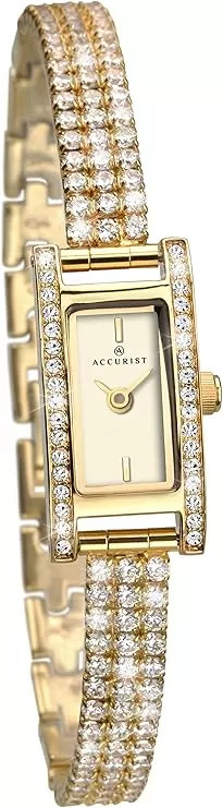Ceas Barbati, Accurist, Contemporary A-8066G.02, Set cu Pandantiv
