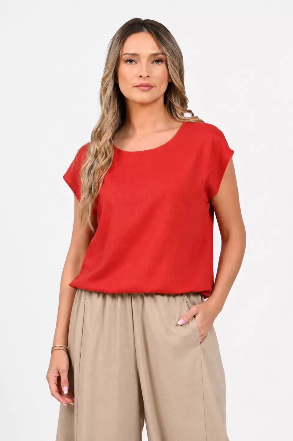 Bluza Dama, Eranthe, Kimono, de in, decolteu rotund, maneca kimono, elastic in talie V412