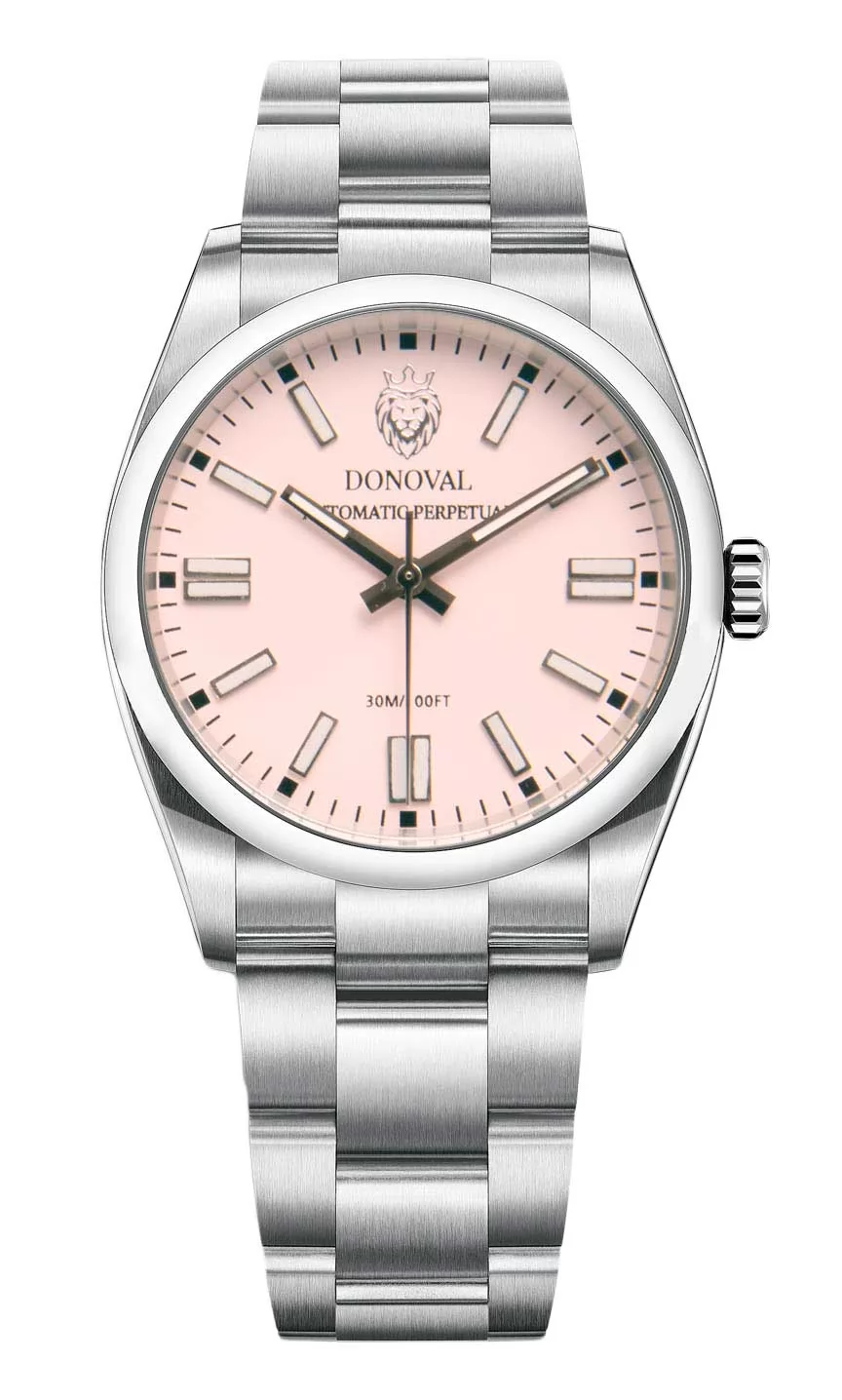 Ceas Donoval, Pink, Automatic Perpetual DL0005