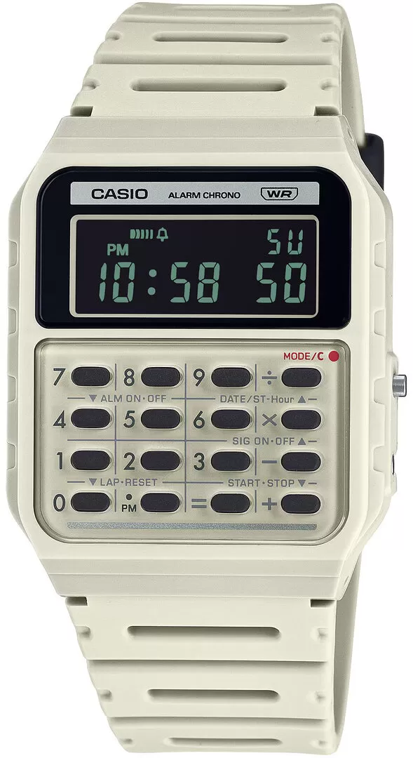 Ceas Casio, Vintage Edgy Calculator CA-53WB-8BEF
