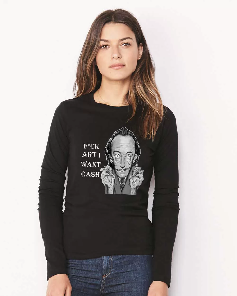 Bluza dama neagra - Dali - I want CASH