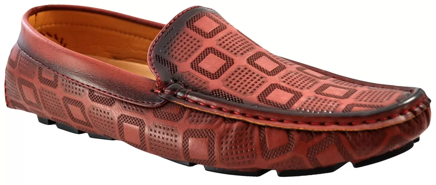 Mocasini Barbatesti, Rosu-Bordo, FreeFresh