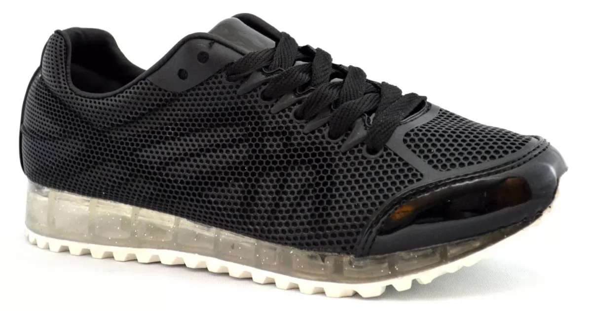 Pantofi Negri Sport Perforati
