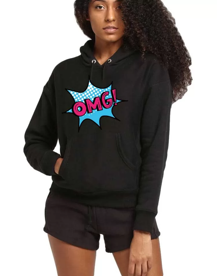 Hanorac dama negru - OMG
