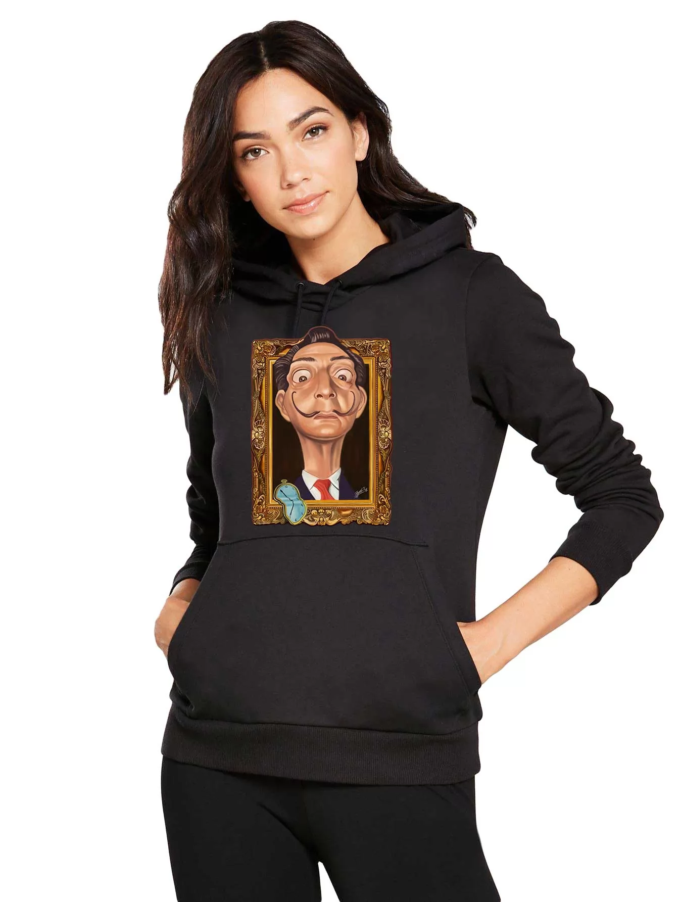 Hanorac dama negru - Dali - Frame