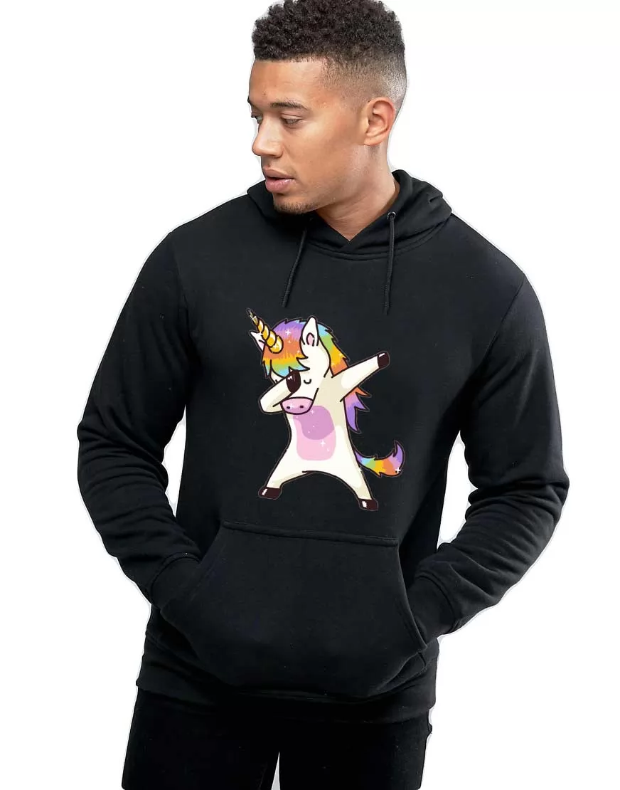Hanorac Barbati Negru - Cool Unicorn