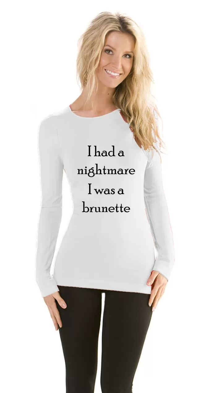 Bluza dama gri - I had a nightmare, i was a brunette