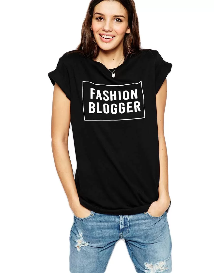 Tricou dama negru - Fashion Blogger