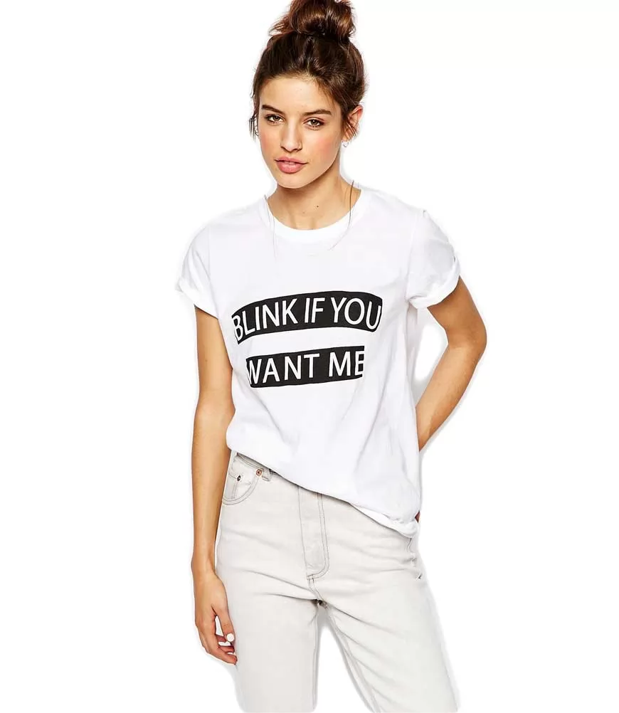 Tricou dama alb - Blink