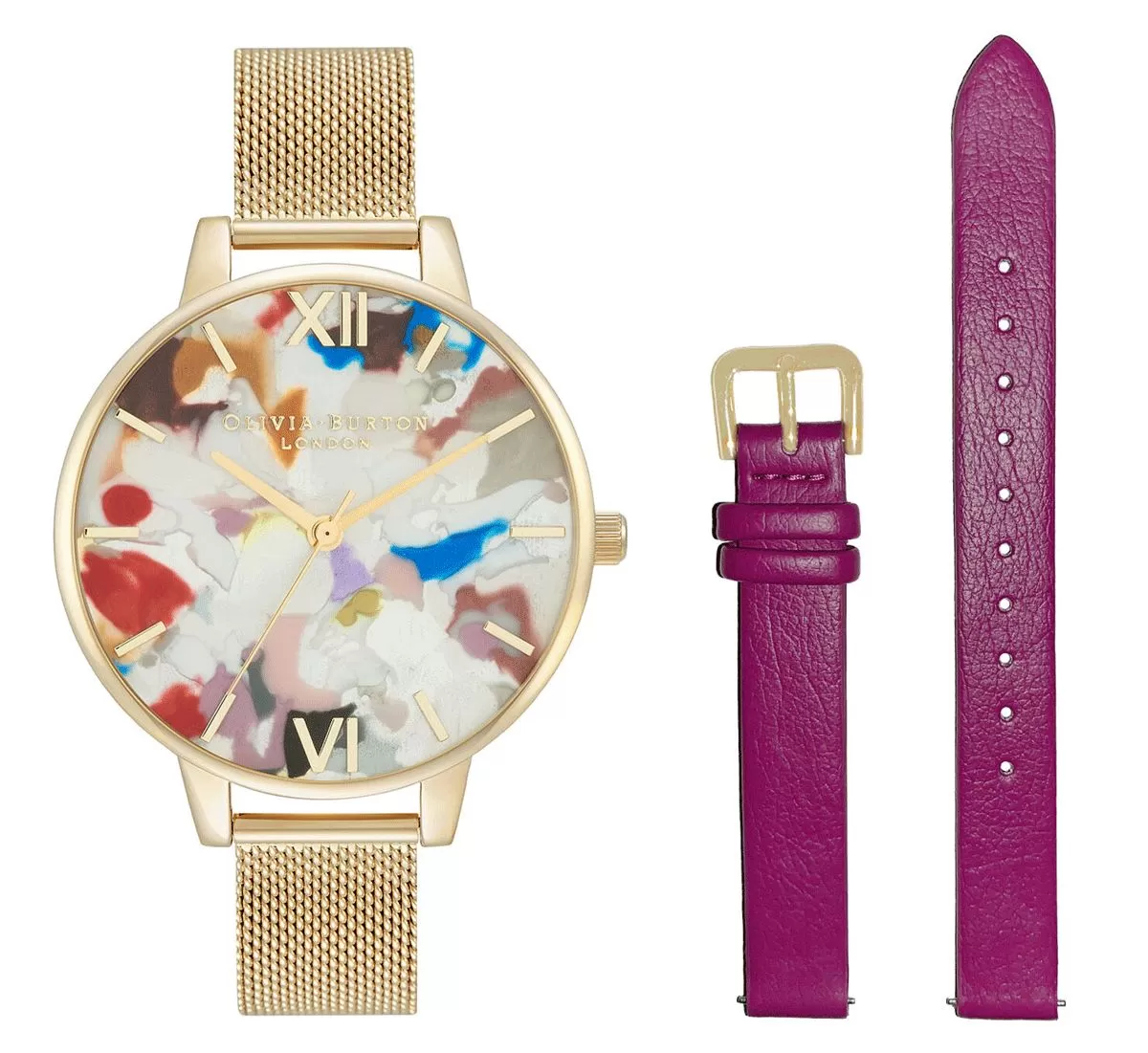 Ceas Dama, Olivia Burton, Pop Art OBGSET153, Set cu Bratara suplimentara