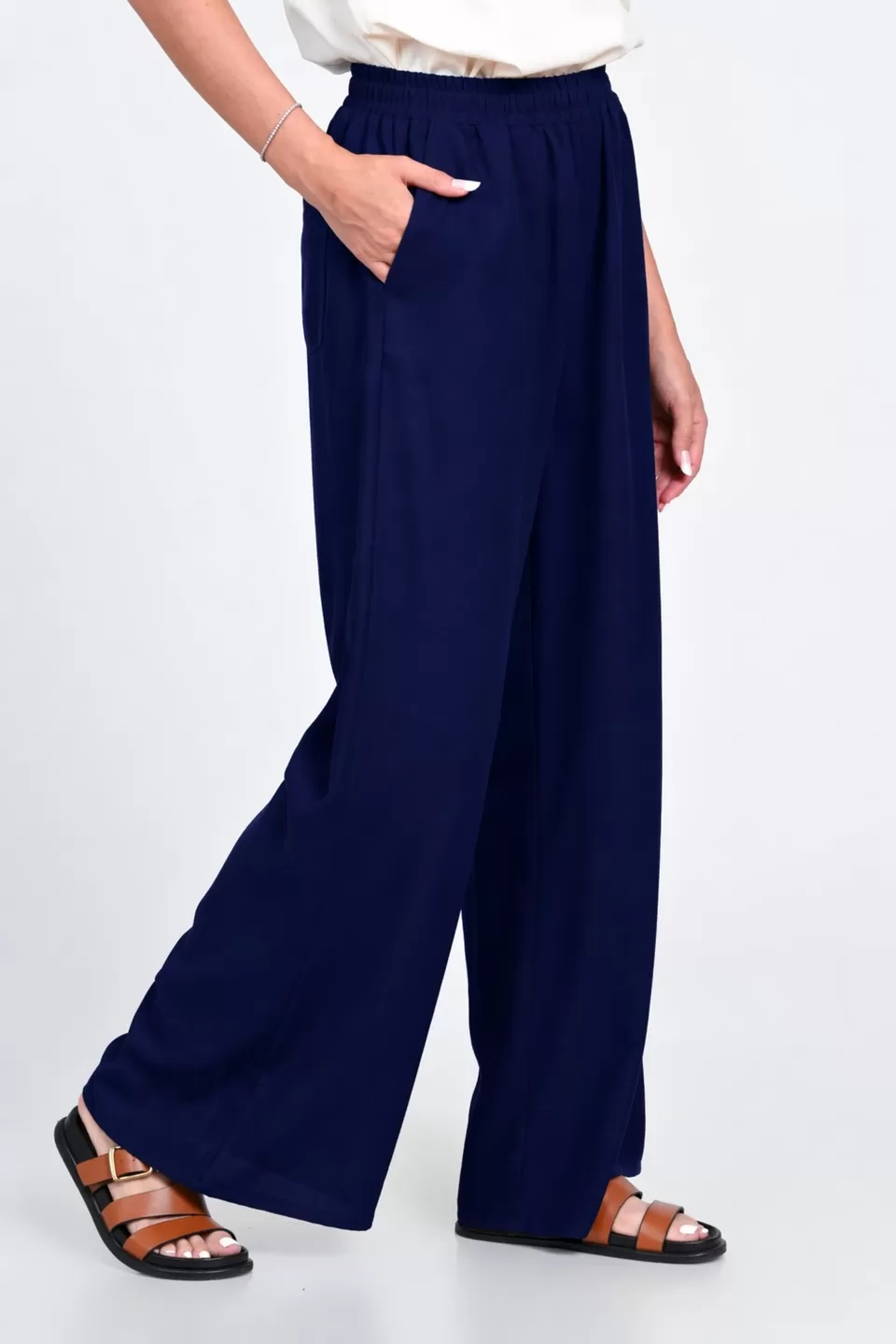 Pantaloni Dama, Eranthe, Wide Leg V386