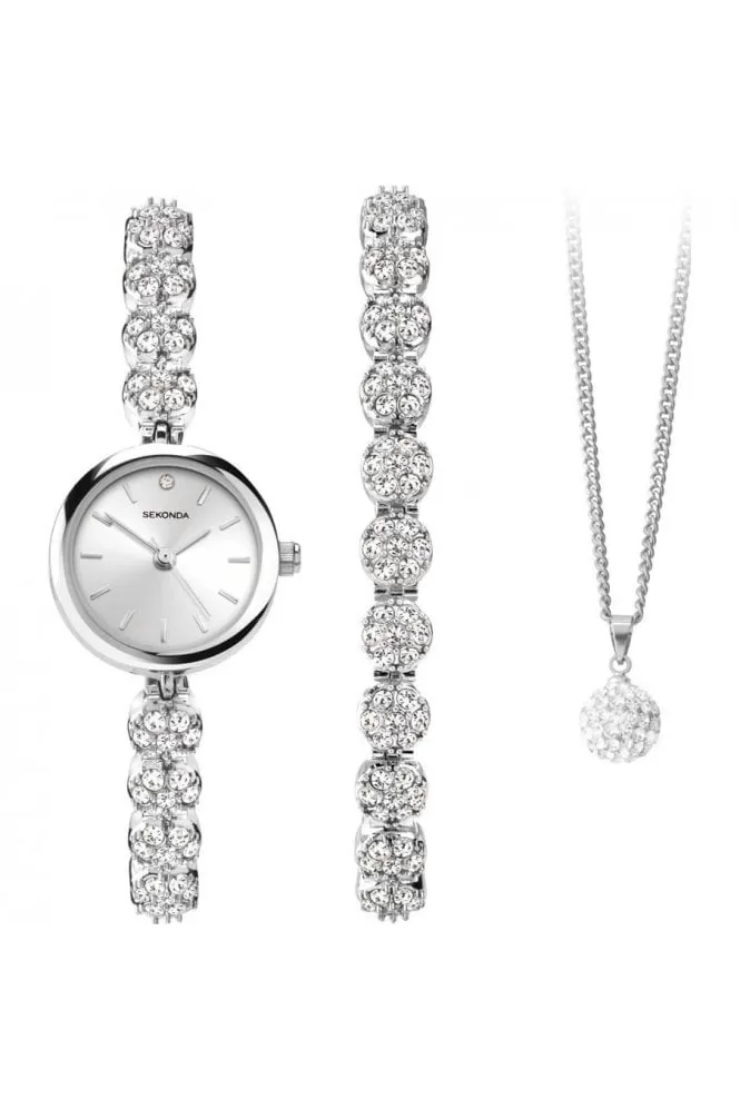 Ceas Dama, Sekonda, Sport S-4673P.76, Set cu Pandantiv si bratara