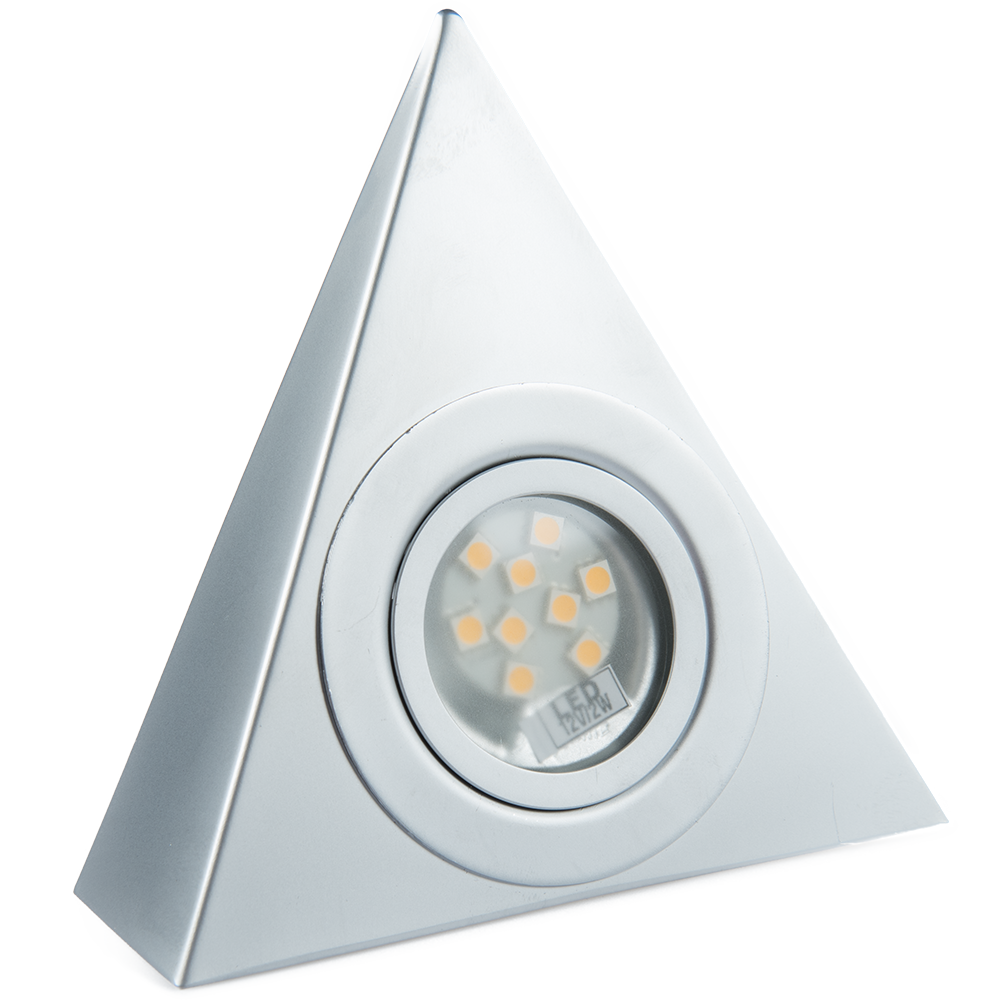 Spot LED piramidal cu switch, 2W, lumina calda, IP22