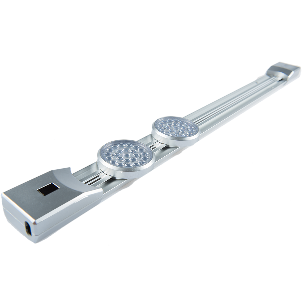 Banda suport spoturi LED, 2 x 1.7 W, aluminiu, IP20