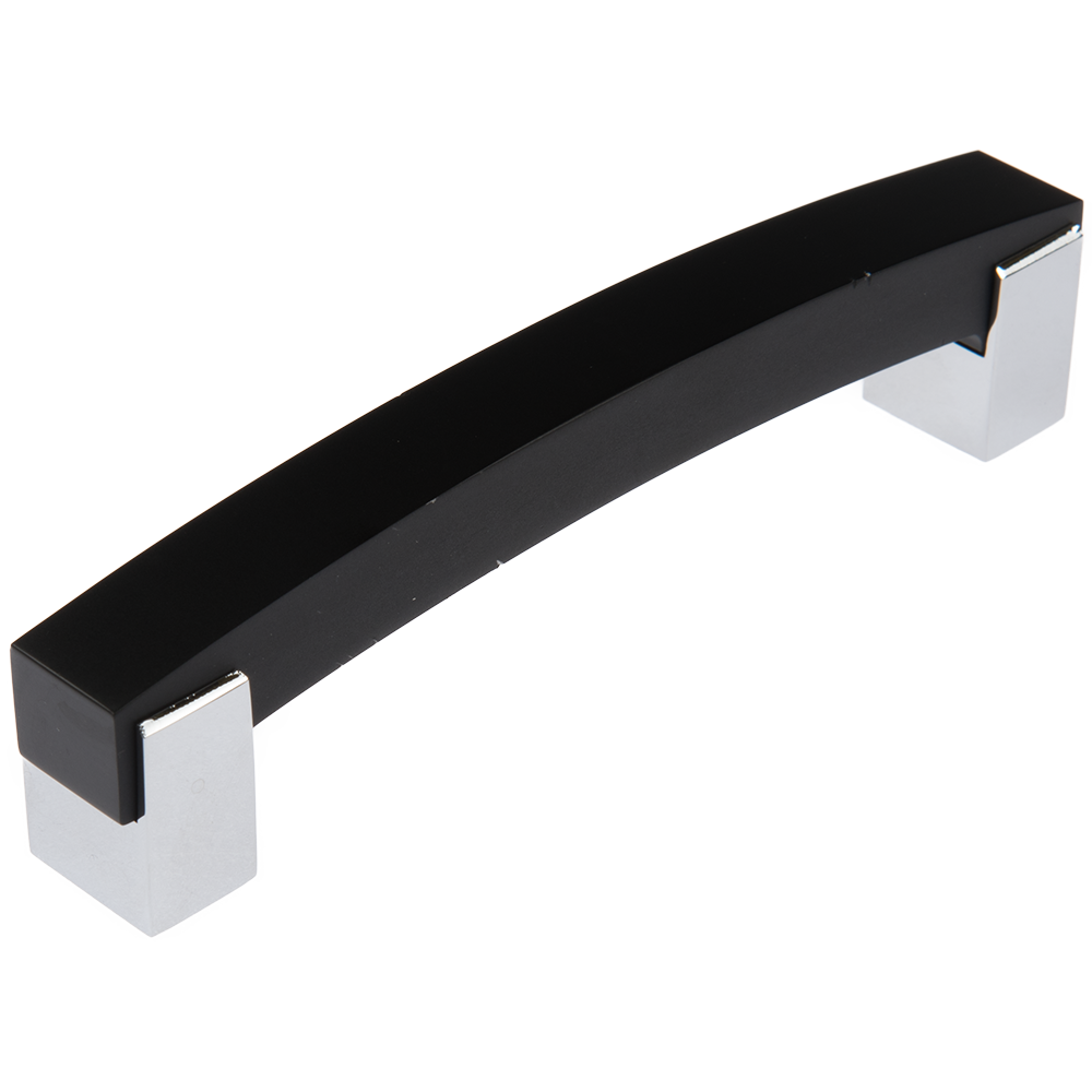Maner AA686 128 mm, negru aluminiu mat