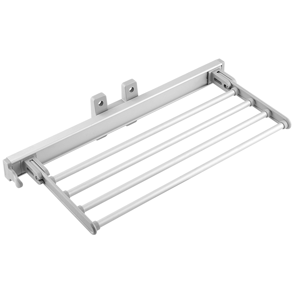 Suport pentru pantaloni cu glisiera cu bile, aluminiu plastic, argintiu mat, 454 x 183 x 200 mm