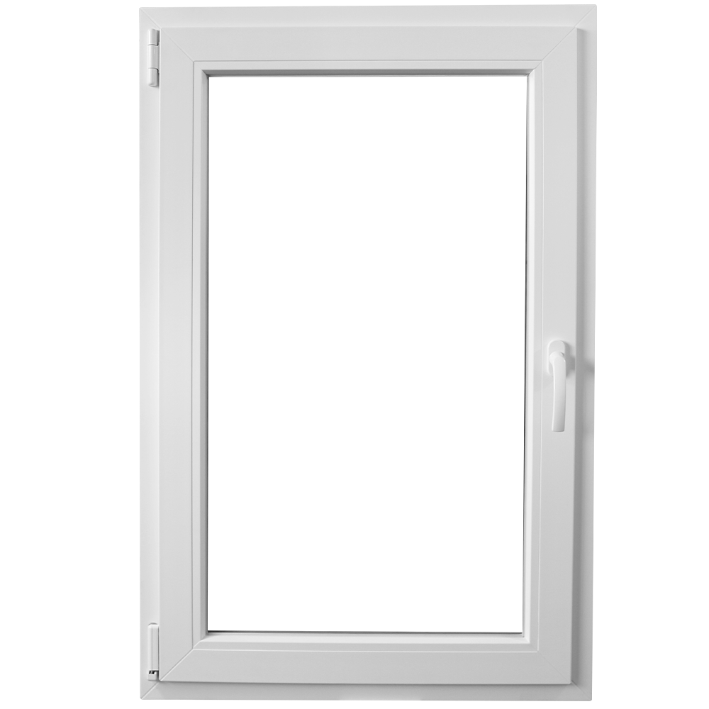 Fereastra PVC, 5 camere, deschidere stanga oscilobatant, alb, 76 x 116 cm