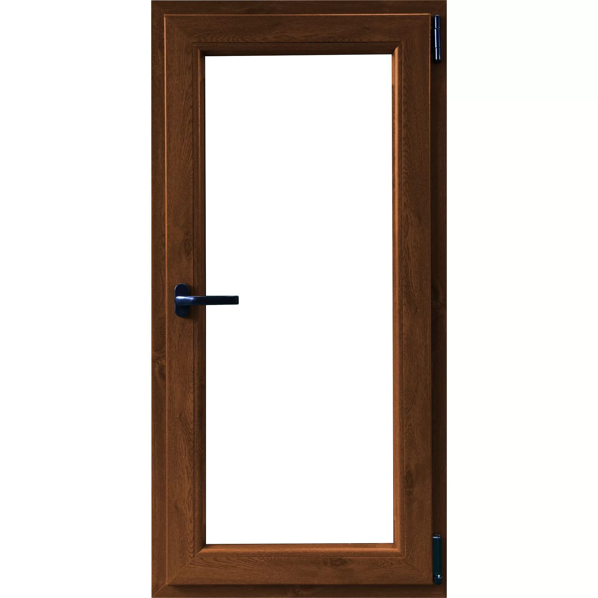 Fereastra PVC, 5 camere, deschidere dreapta oscilobatant, stejar, 56 x 116 cm