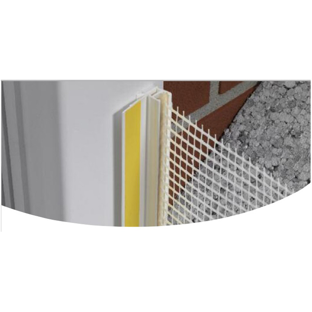 Profil PVC pentru fereastra cu plasa, grafit, 10 cm, P6 3U+S, 2,5 m