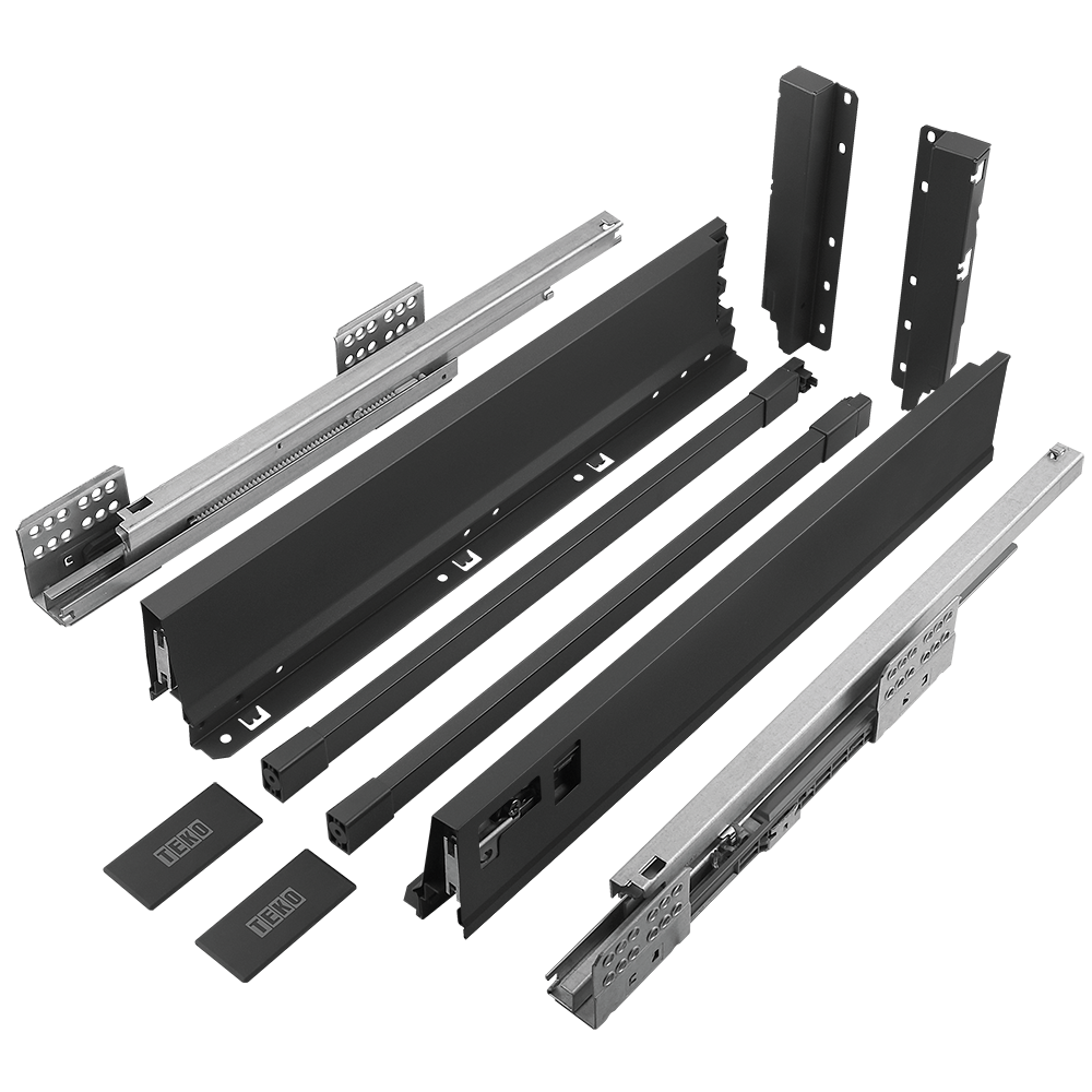 Sistem pentru sertar, Teko Clasic, antracit, 40 kg, H 199 mm , 450 mm