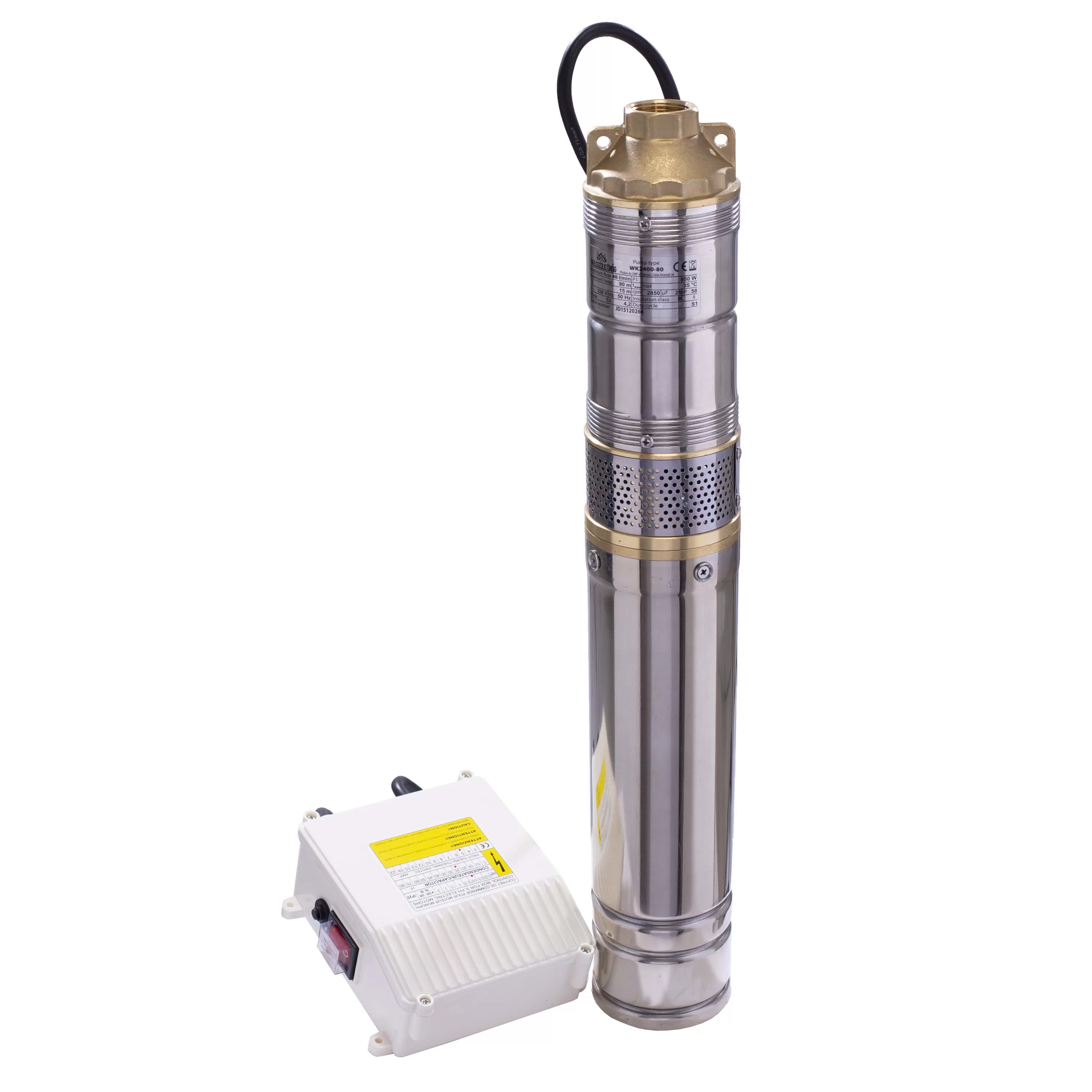 Pompa submersibila Wasserkonig WK2400-80, 950 W, 40 l min, 12.2 kg