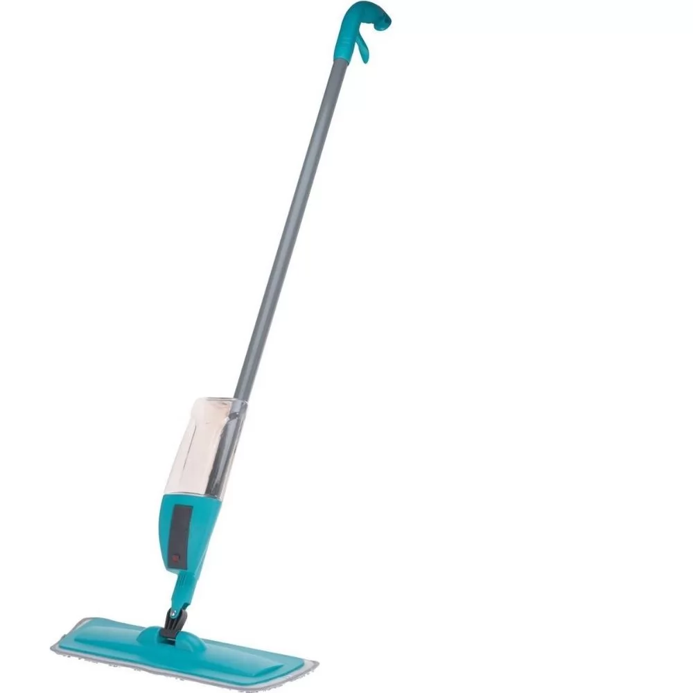 Mop Ultraclean, microfibra cu pulverizator, gri turcoaz, 1.2m