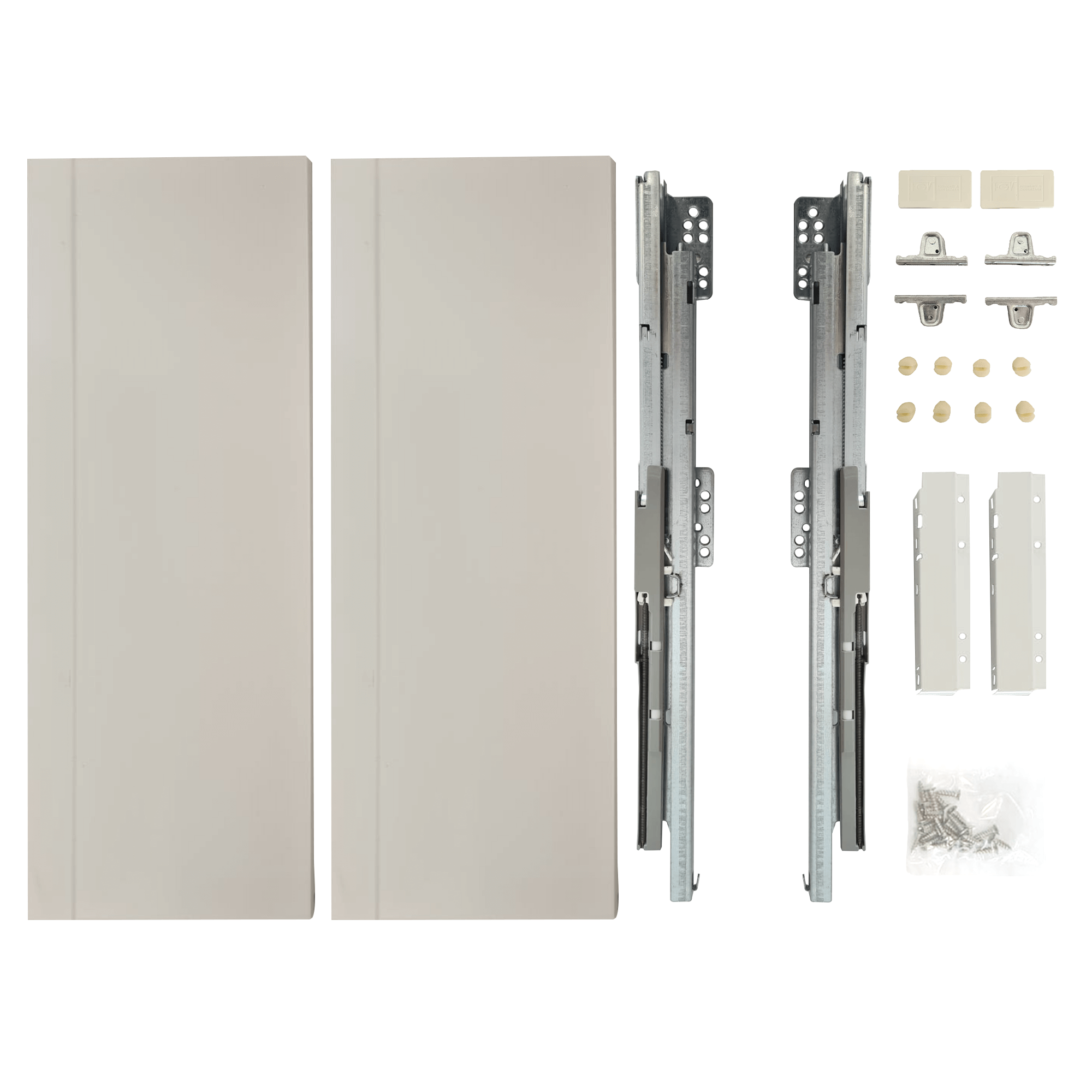 Set sertar FGV TEN2, metal, alb, 45 kg, 0.5 m