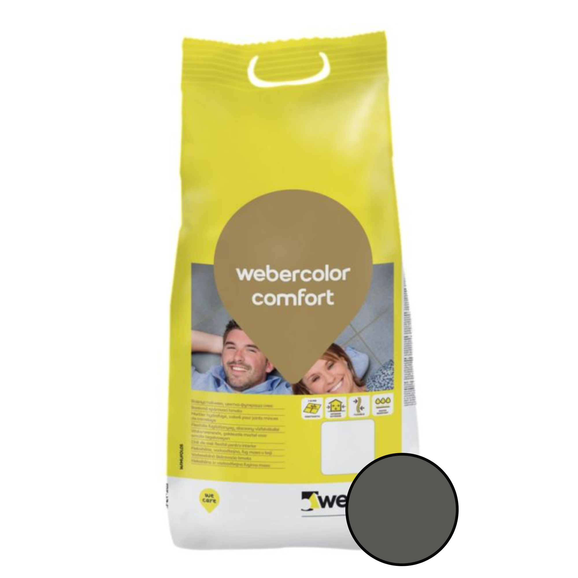 Chit de rosturi Weber Color Comfort interior exterior Anthracite 2Kg