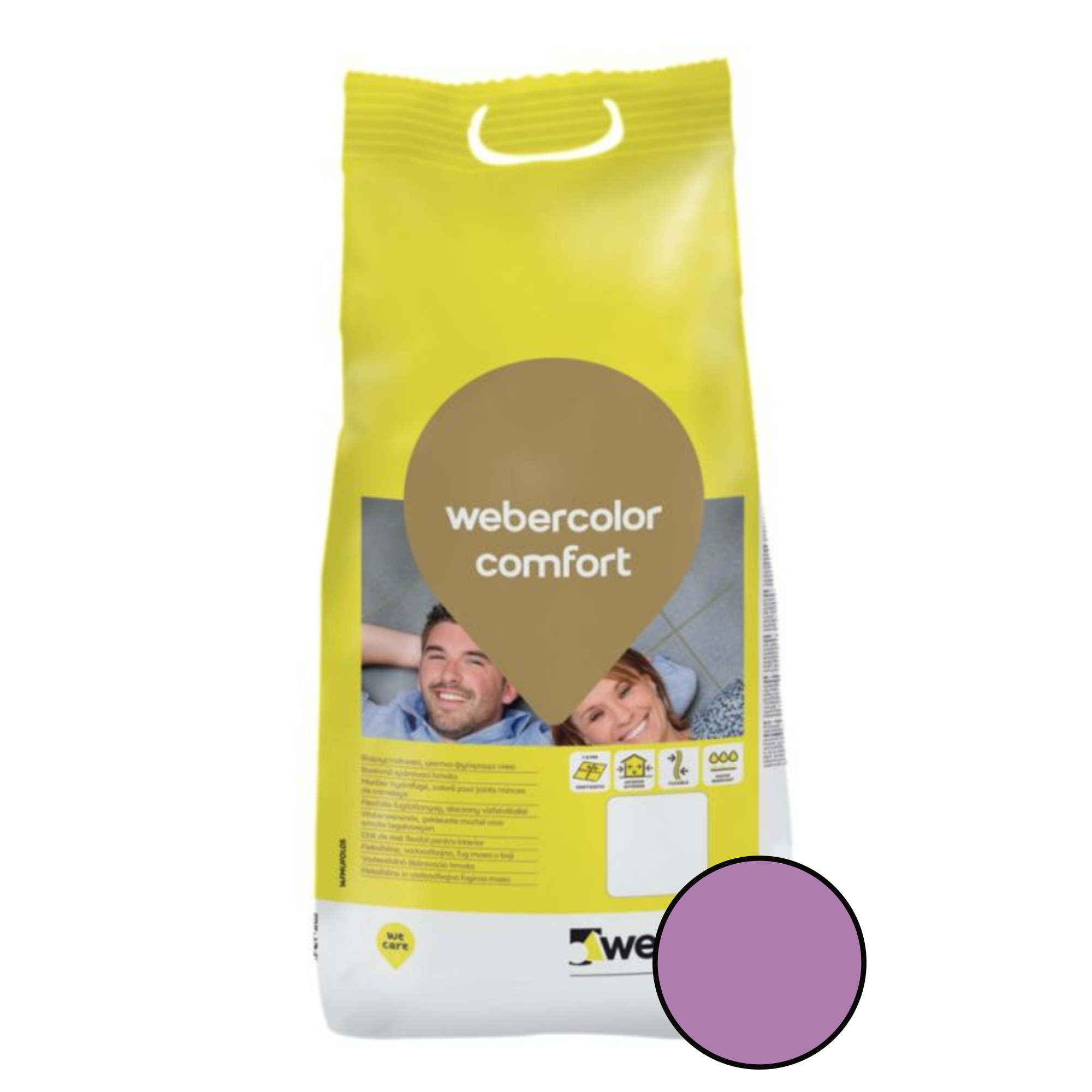 Chit de rosturi Weber Color Comfort interior exterior Liliac 2Kg