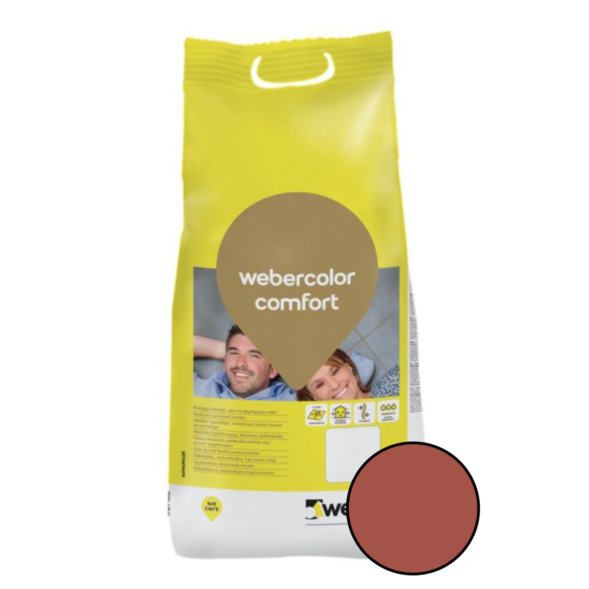 Chit de rosturi Weber Color Comfort interior exterior Dark Brick 2Kg