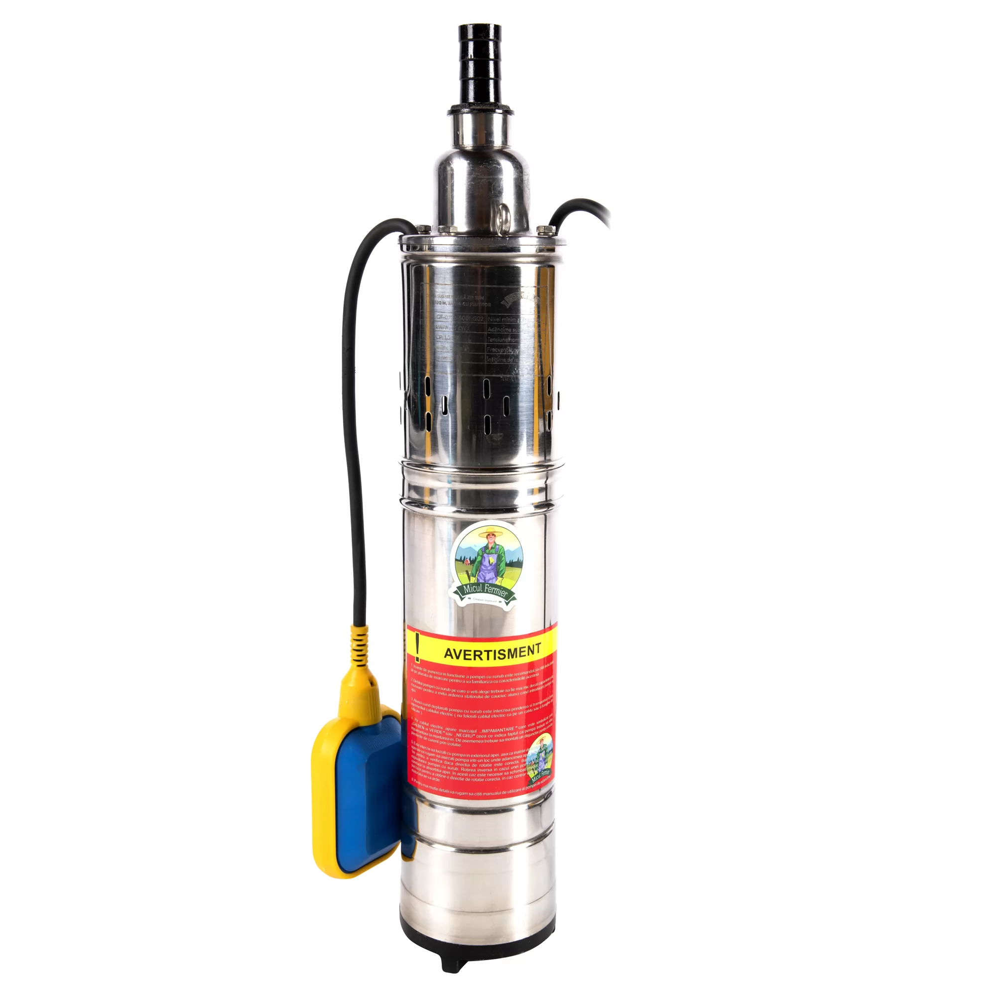 Pompa apa submersibila cu plutitor Micul Fermier GF-0706-S001-G02, 1100 W, 1850 l h, 9 kg
