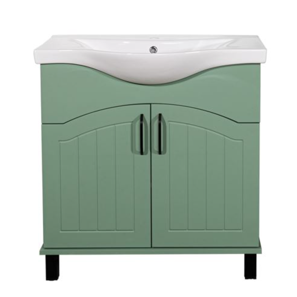 Baza cu lavoar Sanitop Zelena, MDF PAL, verde, 70 x 46 x 78 cm