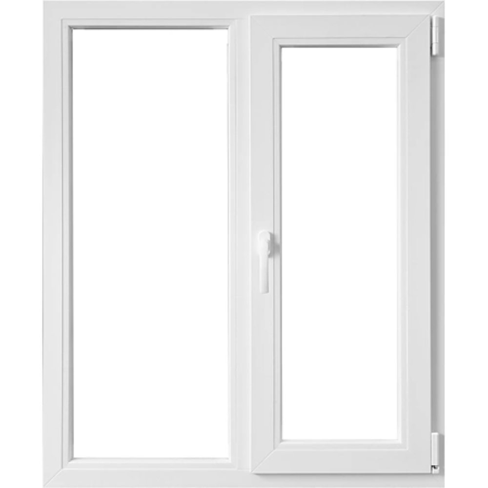 Fereastra PVC, 5 camere, deschidere dreapta oscilobatant, alb, 125�x 125 cm