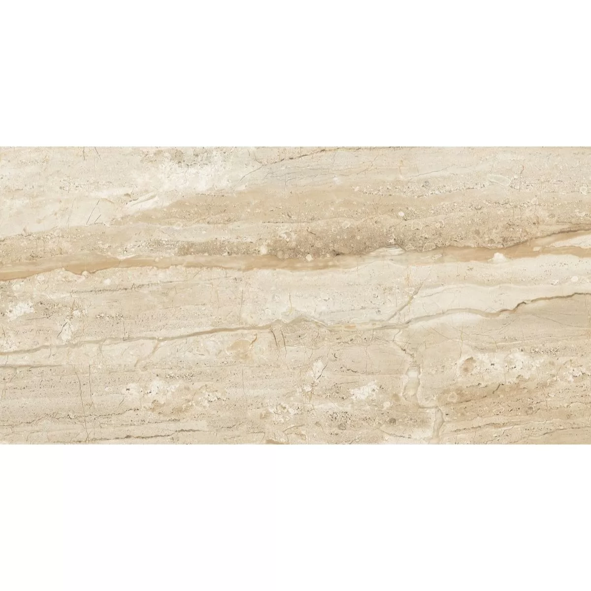 Gresie interior bej-auriu�Dyno Beige Grande, PEI 3, rectificata, glazurata, finisaj lucios, dreptunghiulara, 120 x 60 cm