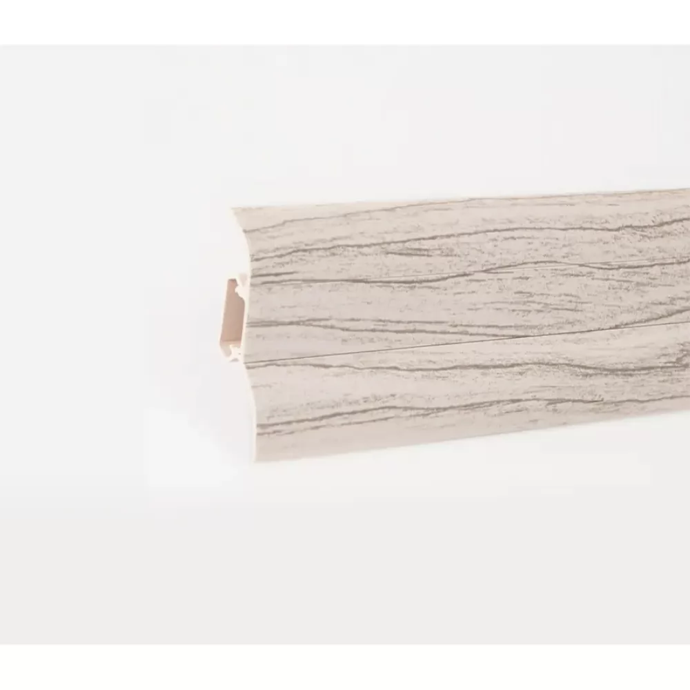 Plinta parchet, PVC, pin alb 412, LP 52, 2500x26x52 mm