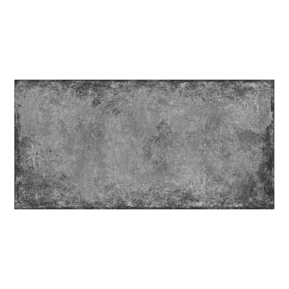 Faianta Megapolis 1T, mata, aspect de beton, gri inchis, dreptunghiulara, 30 x 60 cm