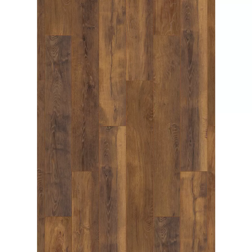 Parchet laminat 10 mm Kronospan Atlantic K411 Laguna Oak, nuanta inchisa, clasa de trafic 33, twin click + si 1click2go pure +, 1288 x 195 mm