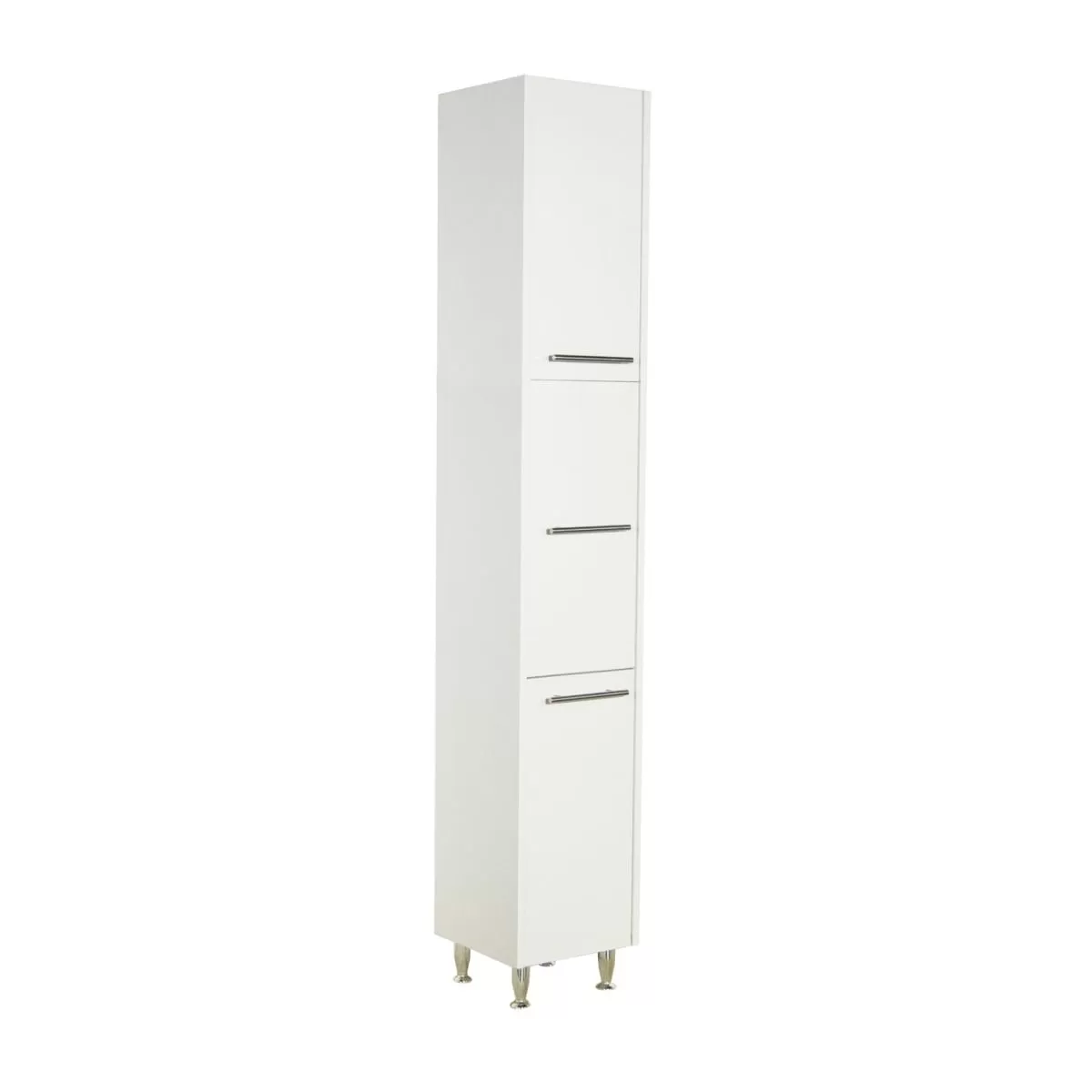 Coloana baie Badenmob Seria 020, 3 usi, fixare cu stativ, PAL, alb, 30 x 30 x 180 cm