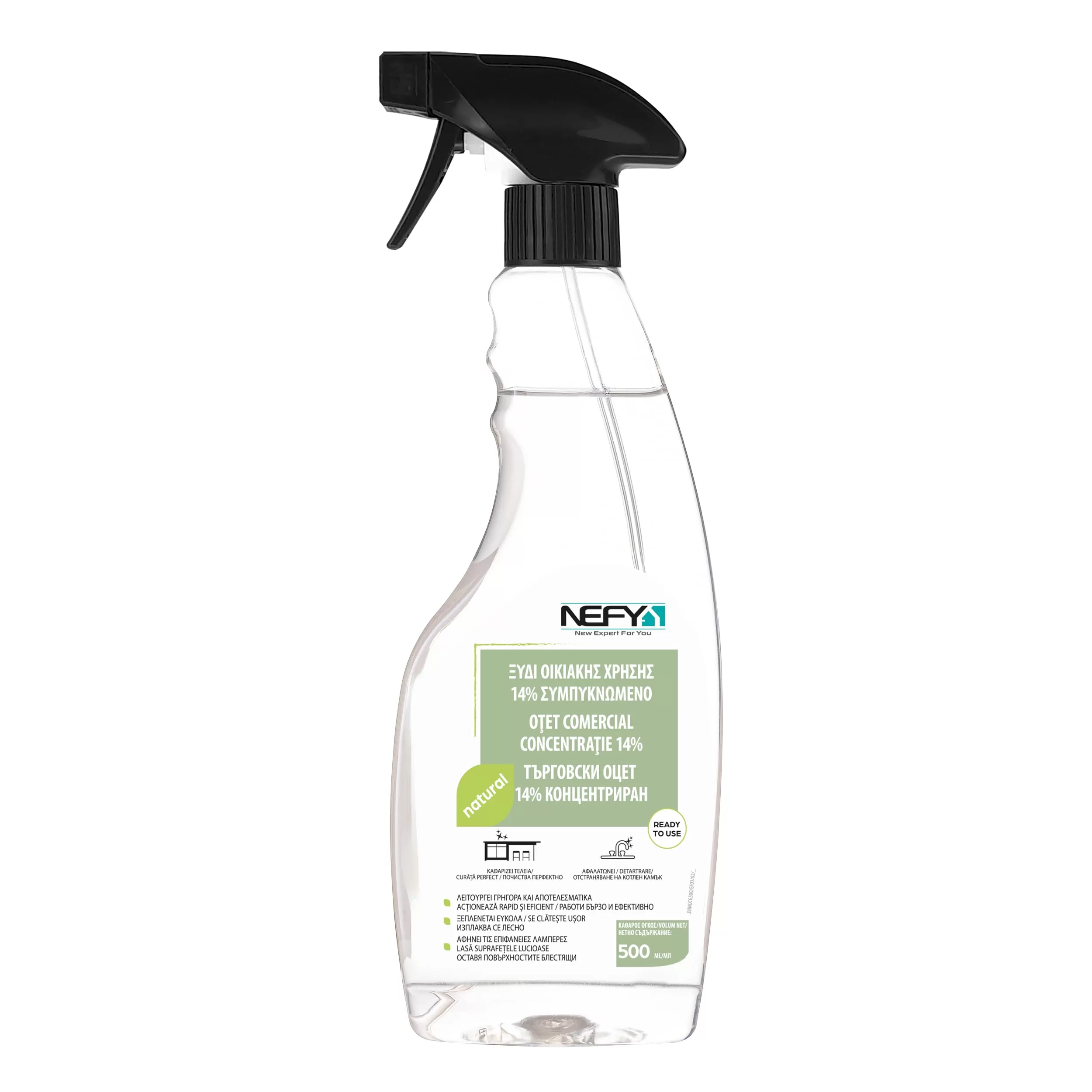 Solutie otet concentratie 14% pentru indepartarea calcarului Nefy natural, 0.5 l