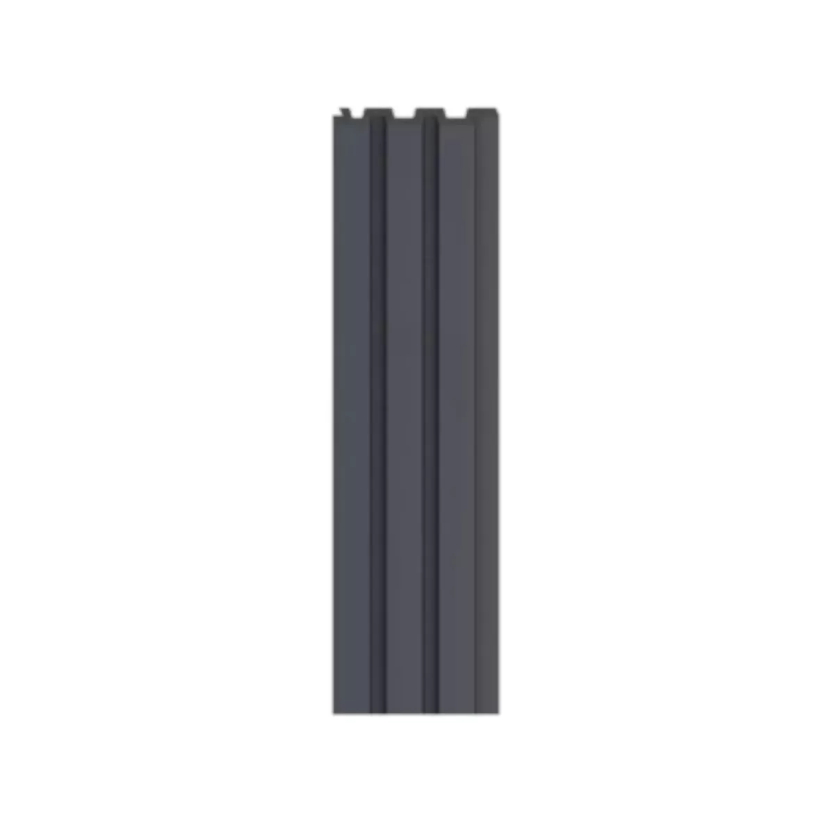 Panou decorativ riflaj Linerio M-Line, spuma polimerica, antracit, 2650 x 122 x 12 mm