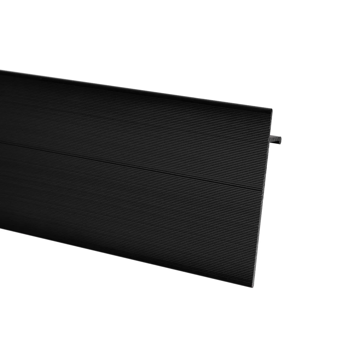 Profil de inchidere Shadow Gap SET S77, tip plinta, aluminiu, compatibil banda LED, antracit, 80 x 3000 mm