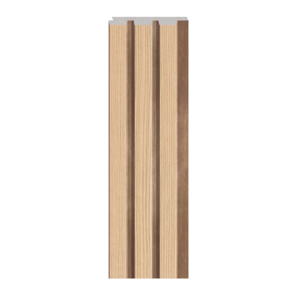 Panou decorativ riflaj Linerio S M-Line, spuma polimerica, natural, 2650 x 122 x 12 mm