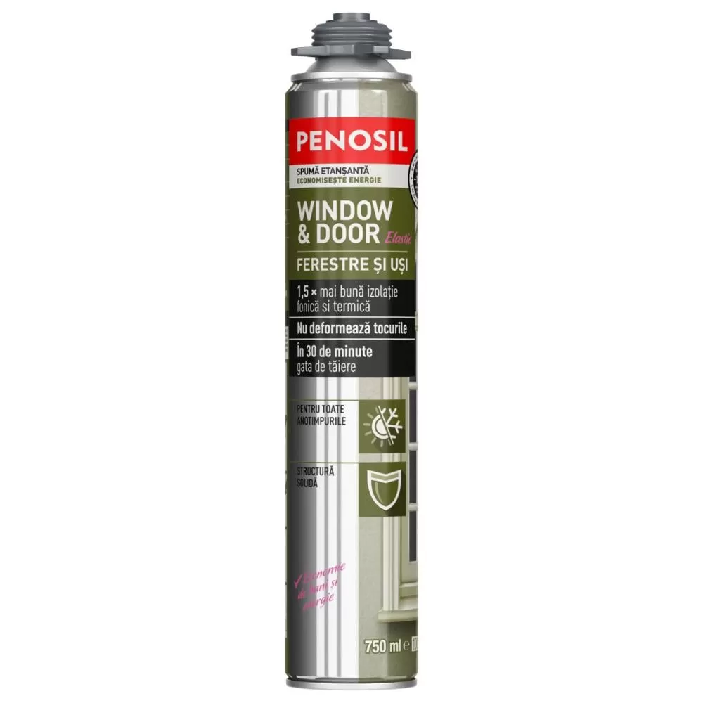 Spuma etansanta Penosil Window si Door Elastic, 750 ml