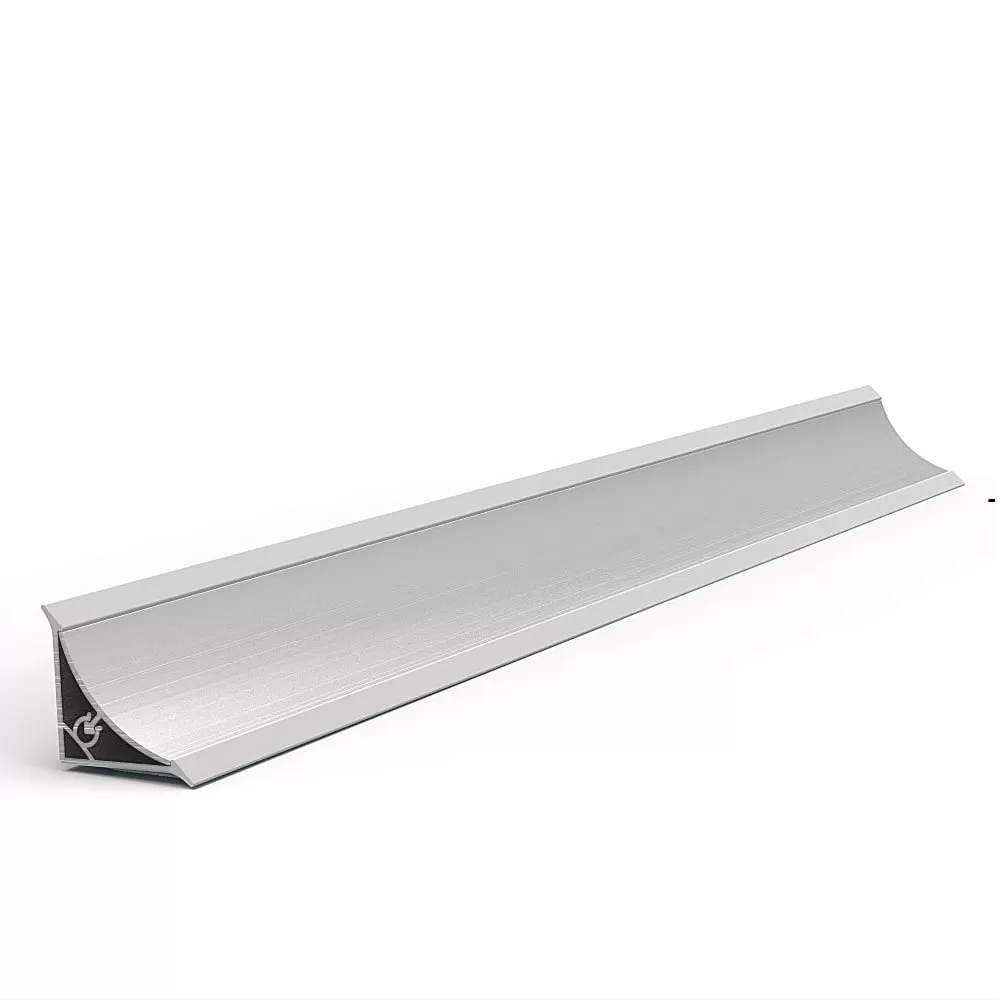 Profil inaltator concav, aluminiu, argintiu, 4 m