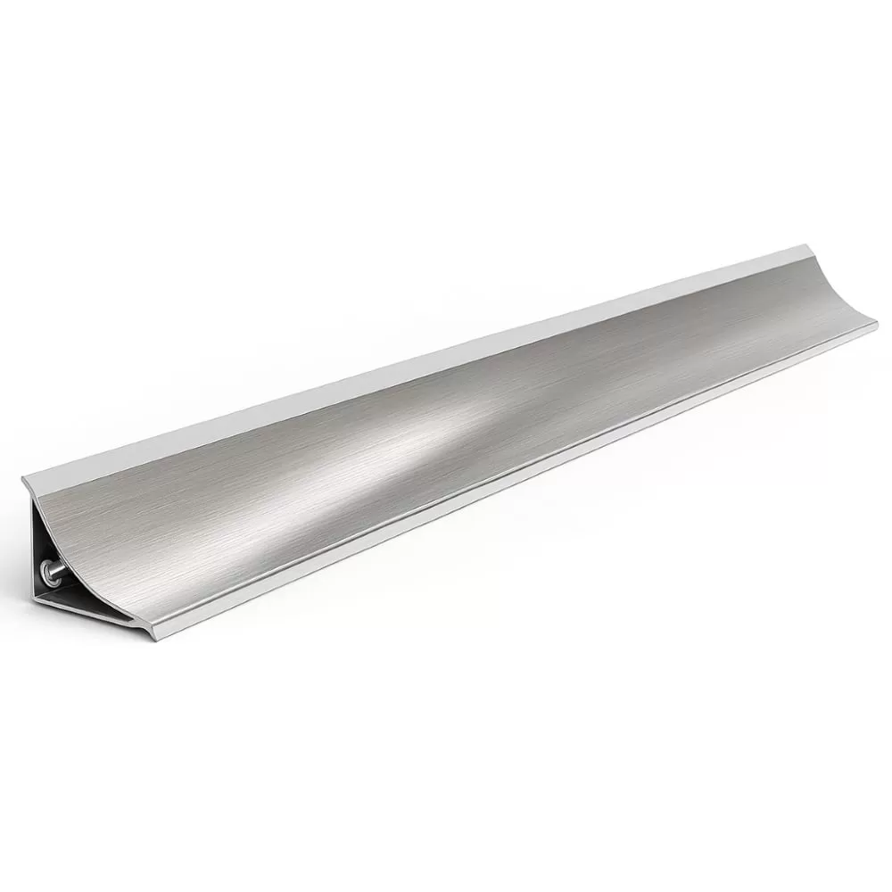 Profil inaltator concav pentru blat bucatarie, aluminiu, argintiu, 4 m