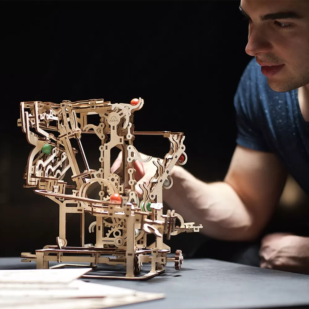 Puzzle 3D Marble Run Chain, Ugears