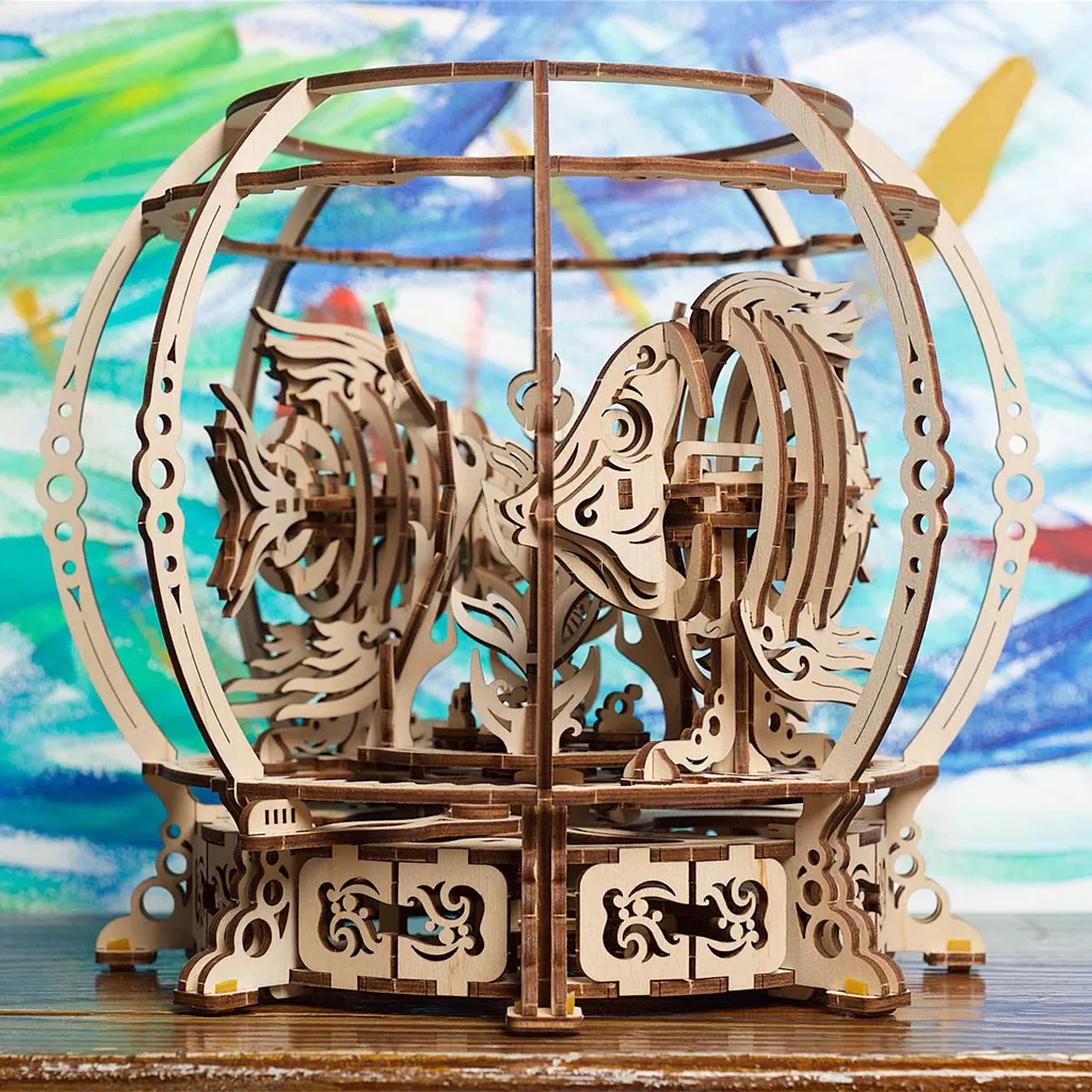 Puzzle 3D Acvariul mecanic, Ugears