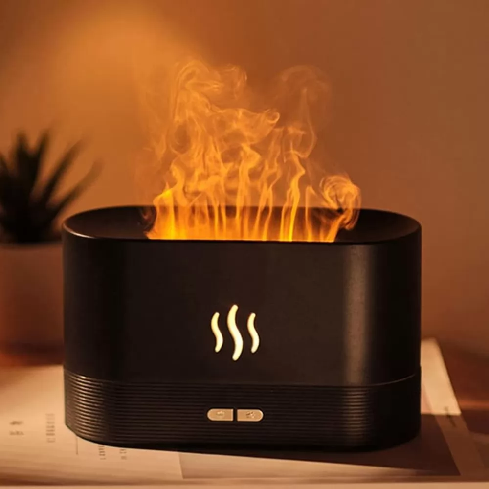 Difuzor aromaterapie cu simulator de Flacari