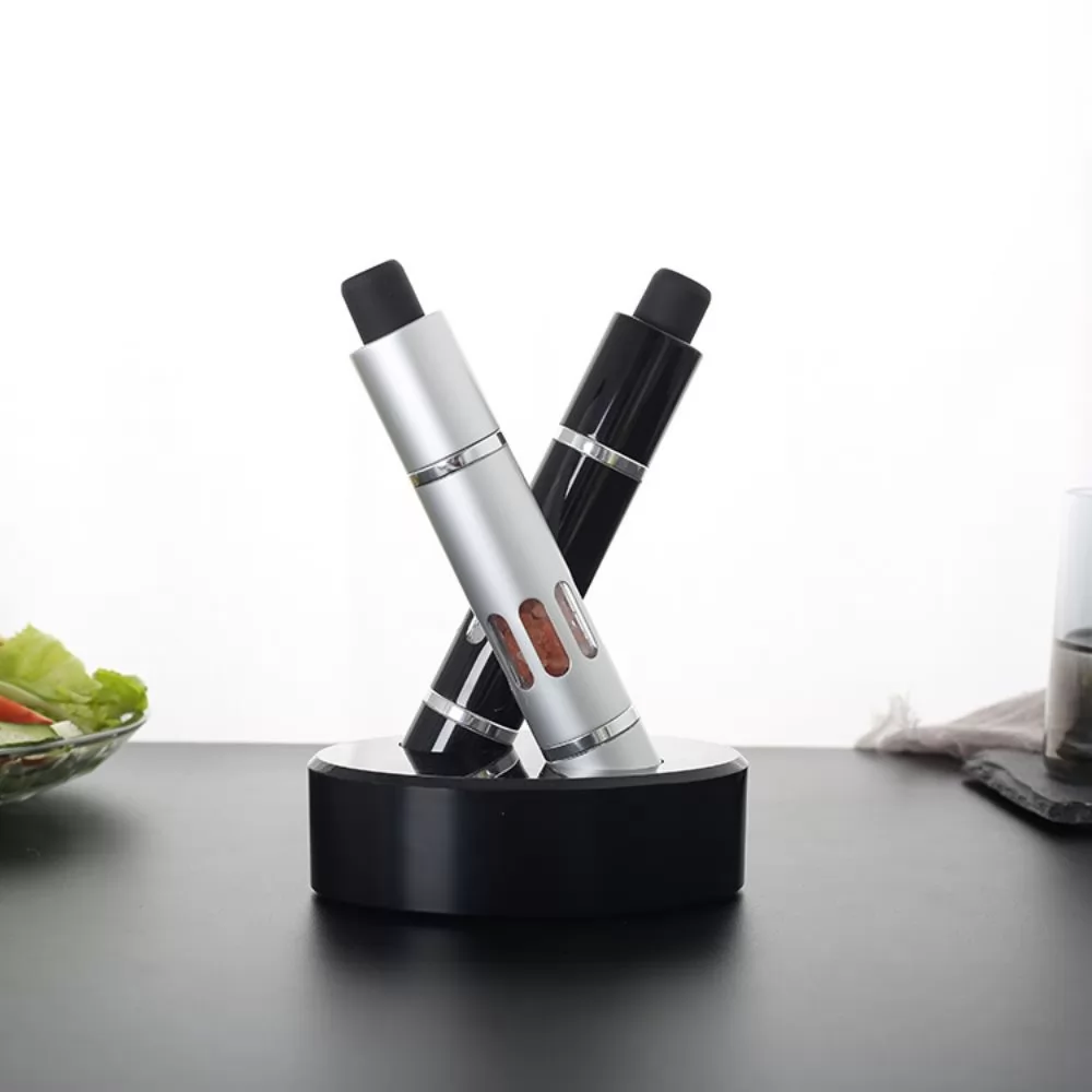 Set cadou rasnite condimente cu suport in X, Slim Body
