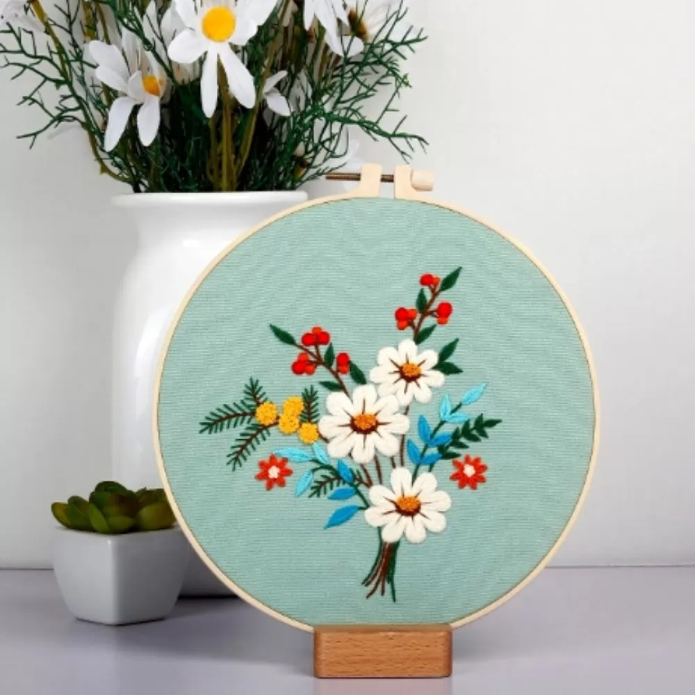 Kit Broderie DIY, Buchet de flori